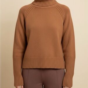 Shien Brown Turtleneck Sweater